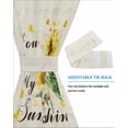 thumbnail image 4 of Sunflower Blackout Curtains, French Door Curtains for Door Window, Vintage Botanical Privacy Drapery for Patio/Sidelight Doors, 1 Panel with Tieback, 54 x 40 Inches, 4 of 6