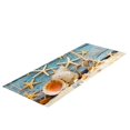 thumbnail image 5 of Seashell Starfish Sand Blue Sky Beach Theme Anti Fatigue Kitchen Mat Comfort Floor Mats Non-Slip Oil Stain Resistant Easy to Clean Kitchen Rug, 24" x 72", 5 of 5