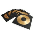 thumbnail image 3 of 100 Pack CD DVD Thick Paper Sleeves (Black) Standard Envelope Cases Display Storage Premium with Window Cut Out and Flap for Music Movie Video Game Disc, 3 of 5