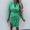 thumbnail image 1 of Vedolay Women's Tops Womens Fashion Blazer Jackets Long Sleeve Business Suit Jackets with Pockets,Green L, 1 of 5