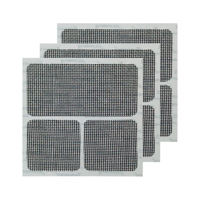 Kenally Pegatinas de parche de pantalla de ventana Parches de reparación de agujeros rotos de malla Tipo 1 Negro Artesanía Tipo 1 Negro