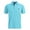 Lake Blue, variant on Geeksport Men's Sport Short Sleeve Moisture Wick Polo Shirt with UPF