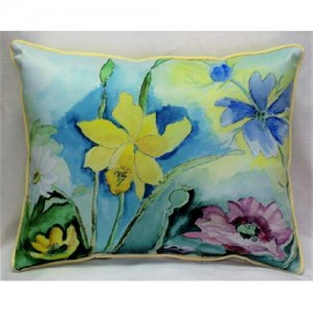 Betsy Drake HJ194 Betsys Florals Throw Pillow- 16 x 20 in.