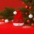 thumbnail image 4 of Golden Velvet Christmas Hat with, Festive Holiday Party Accessory for Adults and Teens, Santa Style Hat for Winter Celebration, Dress Up and Gift Exchange,Gold, 4 of 7