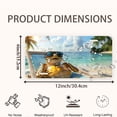 thumbnail image 2 of Relaxing Turtle on Beach Funny Personalized License Plate Rust-proof Stainless Steel Metal License Plate Suitable For Men And Women 12.2" x 6.2", 2 of 7