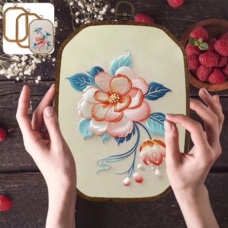 Toorise 3Pcs Embroidery Hoops Nested Sewing Hoops Retro Cross Stitch Hoop with Hanging Rings Decorative Cross Stitch Ring Practical Embroidery Circle Hoop for Embroidery Art Craft Sewing Toorise 3Pcs Embroidery Hoops Nested Sewing Hoops Retro Cross Stitch Hoop with Hanging Rings Decorative Cross Stitch Ring Practical Embroidery Circle Hoop for Embroidery Art Craft Sewing