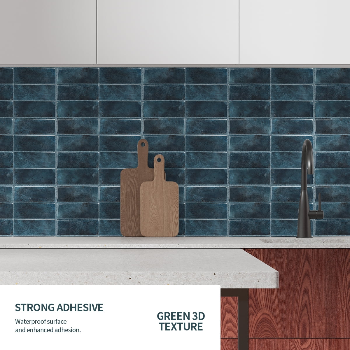 Peel and Stick Backsplash 3D Wall Tiles,Self-Adhesive,Oil Proof,Waterproof, Removable Wall Panels for Kitchen & Bathroom,Modern Design, Easy Install (10.7ft，12x9 inch,14 Pack)