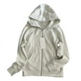 thumbnail image 5 of Lulu Scuba Sweater Slim Fit Yoga Hooded Jacket Plus Velvet Slim Zipper Cardigan, 5 of 5