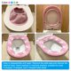 thumbnail image 4 of Inodoro Asiento Cubiertas para Baño 3uds Inodoro Asiento Cojín Cubierta Suave Más Grueso Calentador Lavable Cálido Alargar Inodoro Asiento Cubierta Cojín-Hojas Azul Unique Bargains camaybaño, 4 of 5
