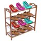 thumbnail image 1 of 3 4 5 NIVELES ZAPATERO DE MADERA ESTANTE BARANDILLA ZAPATOS DE DORMITORIO, 1 of 8