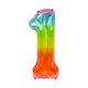 thumbnail image 2 of Juego de globos con números en forma de arcoíris Jumbo, 10 unidades, 1 m, transp, 2 of 2