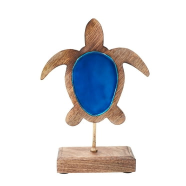 Blue Sea Turtle Figurine