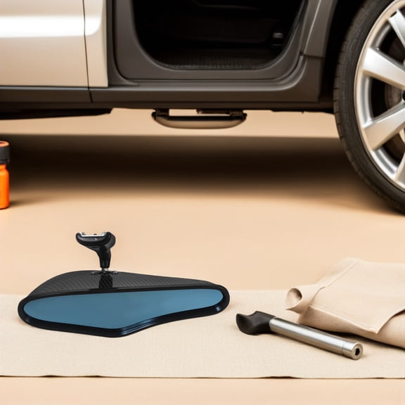 SEWACC Wide Screen Car Interior Rearview Mirror with Carbon Fiber Style and Enhanced Rear Visibility