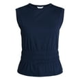 thumbnail image 6 of Time and Tru Women's Cotton Peplum Tank Top, Sizes XS-XXXL, 6 of 6