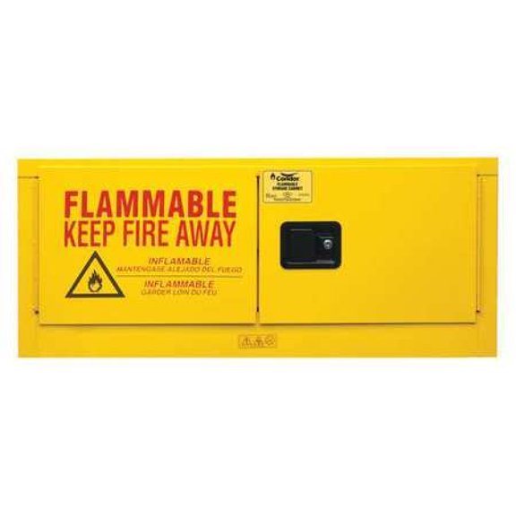 CONDOR 45AE84 Flammable Liquid Safety Cabinet, 18-1/8in