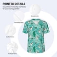 thumbnail image 3 of Lsque Alapaca in Boho Pattern Mens Polo Golf Shirts Funny Graphics Shorts Sleeve Button Shirts Baseball T-shirt-4X-Large, 3 of 7