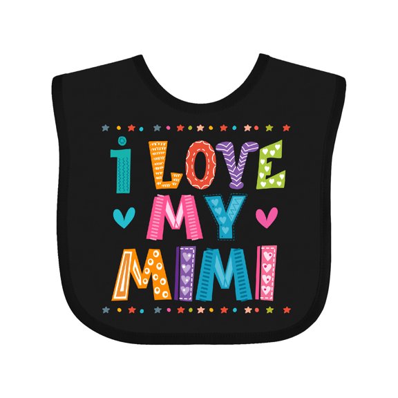 Inktastic I Love My Mimi for Babies Boys or Girls Baby Bib