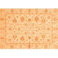 thumbnail image 1 of Ahgly Company Indoor Rectangle Oriental Orange Modern Area Rugs, 2' x 3', 1 of 4