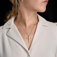 thumbnail image 3 of The Lord Will Guide You Loss of Pregnancy Miscarriage Condolences CZ Cross Necklace, 3 of 5