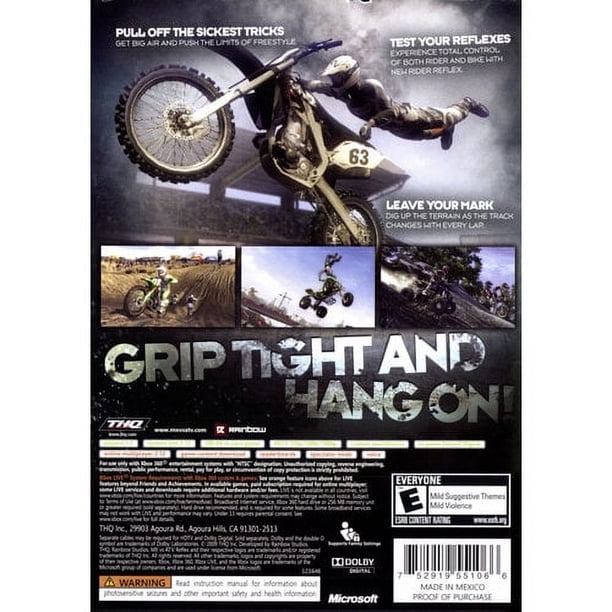 THQ MX vs ATV Reflex: Extreme Racing Video Game for Racers