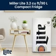 thumbnail image 3 of Miller Lite Réfrigérateur Compact avec Ouvre-Bouteille, 3,2 Pi3 (90 L), Réfrigérateur, Blanc, 3 of 9