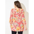 thumbnail image 2 of Catherines Women's Plus Size Petite Affinity Chain Pleated Blouse, 2 of 4