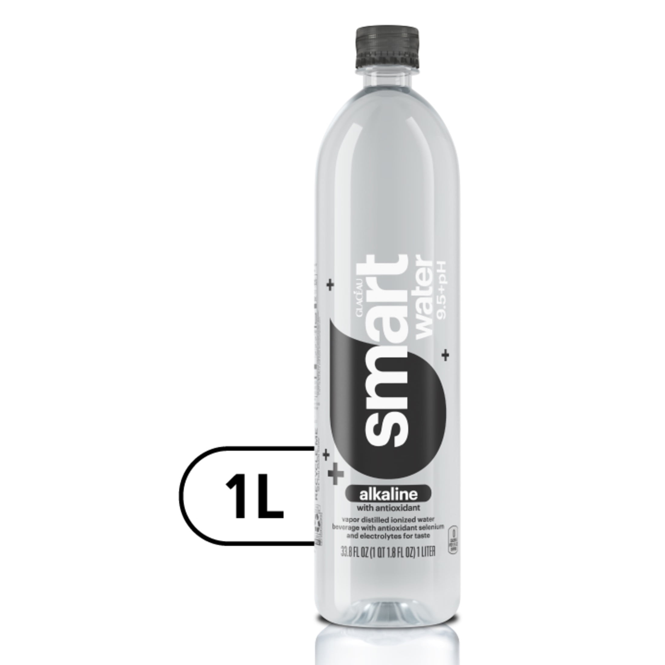 smartwater Alkaline with Antioxidant Water Bottle, 33.8 fl oz