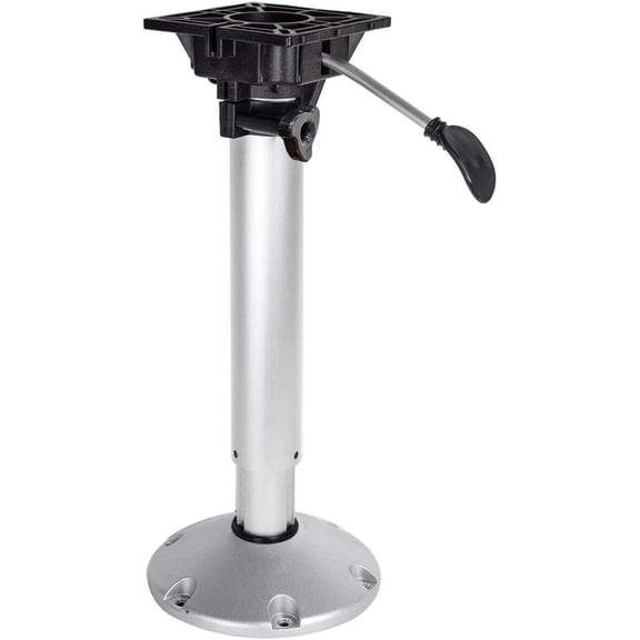 MA 774 Waverider Adjustable Boat Seat Pedestal with Shock Absorption & 360° Swivel, Gas-Powered Height Adjustment, Multiple Heights