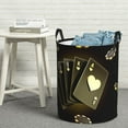 thumbnail image 6 of Easygdp Casino Cards 1 Large Dirty Clothes Hamper, Lightweight Storage Basket, Household Laundry Bag with Handle-Medium, 6 of 6