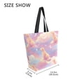 thumbnail image 4 of Large Canvas Bag 13.5x5.1x15 Inch Canvas Bag Shopping Canvas Bag Suitable For Outing Shopping Travel Out Of Large Capacity Storage Pink Dog, 4 of 9