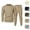 Khaki, variant on Dovford Mens 2 Piece Outfits Knit Jacquard Pullover Sweatshirt Tracksuit & Joggers Sweatpants Sweatsuit Sets with Pockets