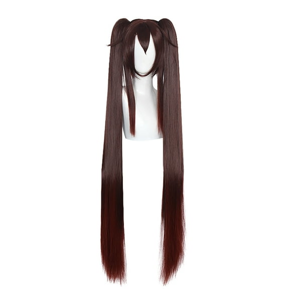 Unique Bargains Wigs for Women 47" Brown Wigs with Wig Cap