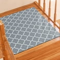 thumbnail image 1 of GFDYREE Stair Treads Carpet with Landing Slip Resistant, Gray Stair Carpet Runner Stair Rugs, 31"x31" Stair Runner for Indoor Wooden Steps, Splicing Grey Landing Rug Mat, 1 of 6