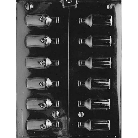 Grandmama's Goodies AO051 Liquor Bottle Chocolate Candy Soap Mold with Exclusive Molding Instructions
