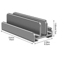 thumbnail image 2 of Vertical Laptop Stand Desktop Dock Holder For Computer, Tablet Aluminum Anti Slide Phone Desktop Holder, 2 of 7