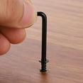 thumbnail image 6 of Uxcell 50 Pack L Shape Hooks, 1 Inch Right Angle Screw Hooks for Hanging, Black, 6 of 7