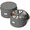 Gray-2 Pack, variant on Blush Pink 2 Pack Round Shoe Storage Chest Adjustable Fan Dividers
