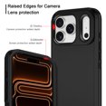 thumbnail image 3 of I-HONVA Compatible with iPhone 17 Pro Max Case,3-Layer Heavy Duty Drop Protection Anti-Slip Bumper Rugged Shockproof Dustproof Protection 6.9 inch Phone Case,Black, 3 of 7