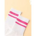 thumbnail image 3 of Vitoria Brayner 2pairs Sporty College Stripe & Letter Pattern Mid-Calf Socks, 3 of 4