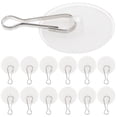 thumbnail image 1 of Mobutofu 50Sets Removable Clear Adhesive Ceiling Hooks Strong Load Bearing for Indoor Ceiling, 1 of 8
