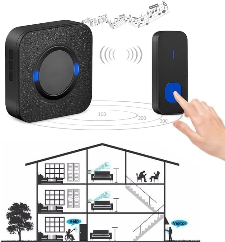 Doorbell Electronic Remote Control Dingdong Drag Doorbell Smart Dingdong Waterproof Button for Home