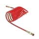thumbnail image 1 of Manguera de freno de aire enfriador de aceite línea corta en espiral 12 cable de freno en espiral para camiones tractores con conexión de 1/2" NPT 15 pies latón nylon rojo, 1 of 1