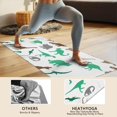 thumbnail image 4 of Colorful Dinosaurs Silhouettes Pattern Hot Yoga Mat Towel Non Slip for Hot Yoga - Quick-Drying Yoga Mat Cover with 4 Corner Pockets with Travel Bag - Hot Yoga Towel Non Slip 70"x26", 4 of 6