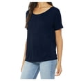 thumbnail image 4 of Yellow Rooster Women’s Short Sleeve Slouchy Female T-Shirts Midnight S, 4 of 6