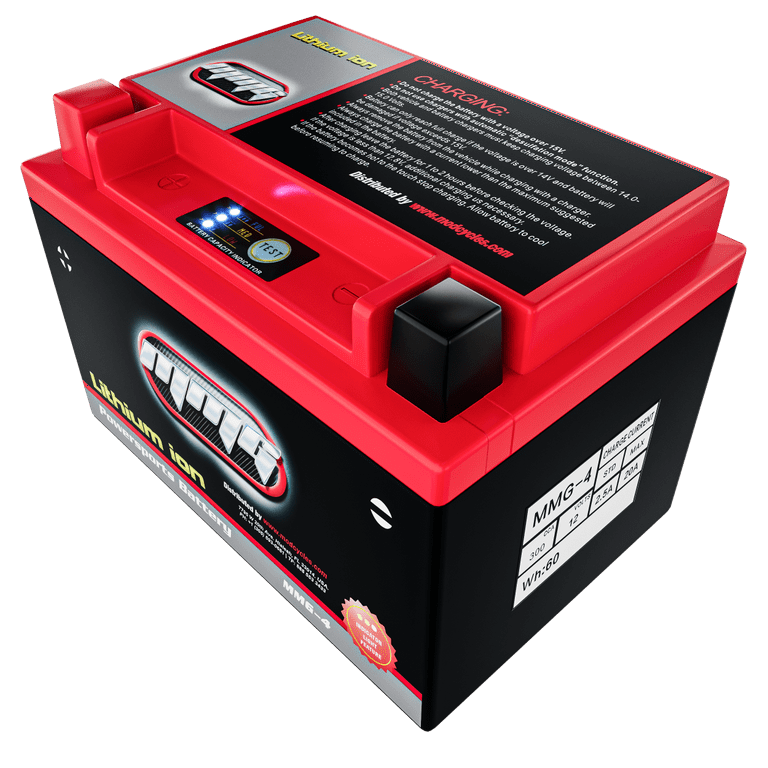 Lithium Motorcycle Battery with Smart BMS, 12V 5AH 300 CCA Lithium  Powesport Battery LiFePO4 Engine Start Battery for Motorcycles,ATVs,  Generator and