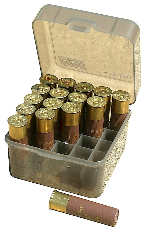 Storage 100 Round Boxes SMOKE COLOR 5 x 357 MAG Case 38 SPL Ammo Box 