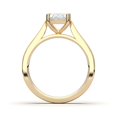 thumbnail image 4 of KEEVA JEWELS 4.00 Carat Oval Moissanite Solitaire Engagement Ring for Women Made in Yellow Gold Plated Silver Size 7, 4 of 7
