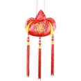 thumbnail image 3 of drdong-Handmade Silk Ribbon Sachet, Palace Lantern, Embroidery Art Craft for Home Decoration-Medium and red…, 3 of 3