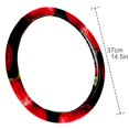 thumbnail image 4 of Cherry 14.5 Inch Printing PVC Leather Auto Accessories Steering Wheel Cover for Car Wheel Covers, 4 of 6