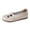 White, variant on NOKIO Comfortable Women'S Flats Women'S Versatile Leisure Footwear Ladies Summer Flowers Solid Colour Shallow Mouth Hollow Breathable Flat Bottom Comfortable Large Size Single Shoes Casual Shoes